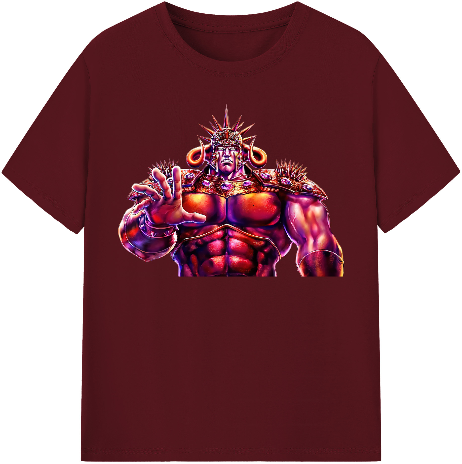 （画像用） 北斗の拳 Fist of the North Star 綿100％半袖Tシャツ（フロントプリント）